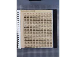 1920, postfrische/ungebrauchte Partie Bogen und Bogenteile, wie üblich gefaltet, jedoch auch einige mit stärkeren Antrennunge