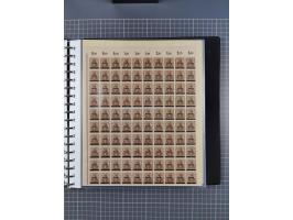 1920, postfrische/ungebrauchte Partie Bogen und Bogenteile, wie üblich gefaltet, jedoch auch einige mit stärkeren Antrennunge