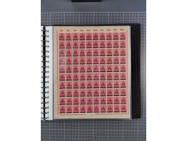 1920, postfrische/ungebrauchte Partie Bogen und Bogenteile, wie üblich gefaltet, jedoch auch einige mit stärkeren Antrennunge