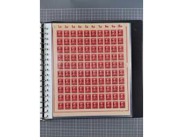 1920, postfrische/ungebrauchte Partie Bogen und Bogenteile, wie üblich gefaltet, jedoch auch einige mit stärkeren Antrennunge