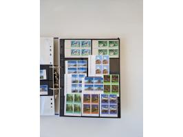 2000/15, postfrische und gestempelte, in den Hauptnummern je überkomplette Sammlung, dabei Marken je einzeln und in Viererblo