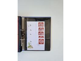 2000/15, postfrische und gestempelte, in den Hauptnummern je überkomplette Sammlung, dabei Marken je einzeln und in Viererblo