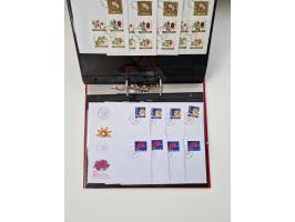 2000/15, postfrische und gestempelte, in den Hauptnummern je überkomplette Sammlung, dabei Marken je einzeln und in Viererblo