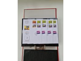 2000/15, postfrische und gestempelte, in den Hauptnummern je überkomplette Sammlung, dabei Marken je einzeln und in Viererblo