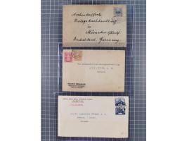 1893/1940, Stationery cards and envelopes including good cancellations,1935 Manchukuo set with spec. cancel, 1936 German Reic