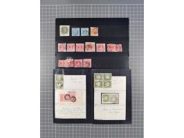 1850-1918, Partie in Tüten und Steckkarten ab Kreuzer Ausgabe, dabei 1 Kr. rosa im Paar vom rechten Rand auf Kabinettbriefstü