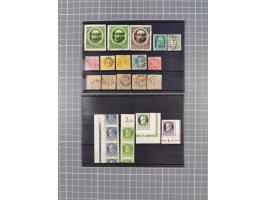 1850-1918, Partie in Tüten und Steckkarten ab Kreuzer Ausgabe, dabei 1 Kr. rosa im Paar vom rechten Rand auf Kabinettbriefstü