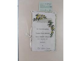 1912/61, Heimatsammlung Saarland mit Flugpost 1912, Erstflu Saarbrücken-Paris 1928, Firmenlochung, Feldpost, Einladungskarte 