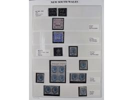 1860/1910, Unused collection on 13 leaves with over 100 items, beginning with registered issue, many margin miprints, Specime