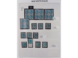 1860/1910, Unused collection on 13 leaves with over 100 items, beginning with registered issue, many margin miprints, Specime