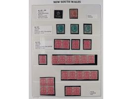 1860/1910, Unused collection on 13 leaves with over 100 items, beginning with registered issue, many margin miprints, Specime