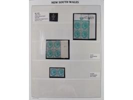 1860/1910, Unused collection on 13 leaves with over 100 items, beginning with registered issue, many margin miprints, Specime