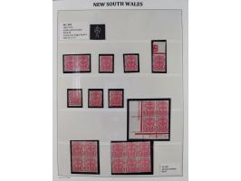 1860/1910, Unused collection on 13 leaves with over 100 items, beginning with registered issue, many margin miprints, Specime