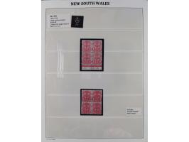 1860/1910, Unused collection on 13 leaves with over 100 items, beginning with registered issue, many margin miprints, Specime