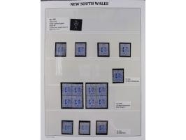 1860/1910, Unused collection on 13 leaves with over 100 items, beginning with registered issue, many margin miprints, Specime