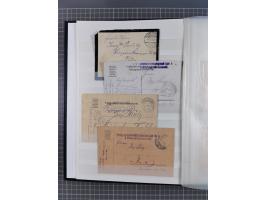 1900/50, Grosses Albummit Briefen/Karten/Dokumenten ab Bayern, dabei Arbeitsbuch 1934-46, Gewerkschaftsausweis, dazu 36 K.u.K