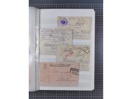 1900/50, Grosses Albummit Briefen/Karten/Dokumenten ab Bayern, dabei Arbeitsbuch 1934-46, Gewerkschaftsausweis, dazu 36 K.u.K