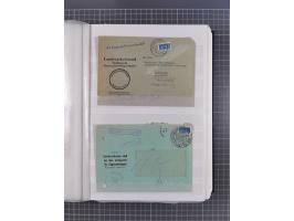 1900/50, Grosses Albummit Briefen/Karten/Dokumenten ab Bayern, dabei Arbeitsbuch 1934-46, Gewerkschaftsausweis, dazu 36 K.u.K