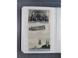 1900/50, Grosses Albummit Briefen/Karten/Dokumenten ab Bayern, dabei Arbeitsbuch 1934-46, Gewerkschaftsausweis, dazu 36 K.u.K