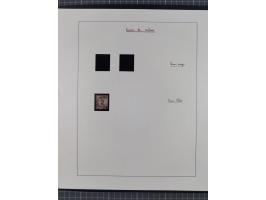 1870, gestempelte Sammlung mit über 110 Marken, spezialisiert mit Farben, Plattenfehlern und weiteren Besonderheiten, dabei M