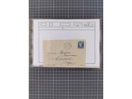 1870/84 (ca.), umfangreicher Bestand mit 64 Briefen, viele interessante Verwendungen, Schwerpunkt Postgeschichte 1870/71, dab