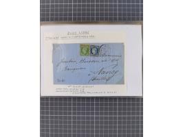 1870/84 (ca.), umfangreicher Bestand mit 64 Briefen, viele interessante Verwendungen, Schwerpunkt Postgeschichte 1870/71, dab