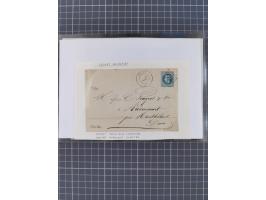 1870/84 (ca.), umfangreicher Bestand mit 64 Briefen, viele interessante Verwendungen, Schwerpunkt Postgeschichte 1870/71, dab