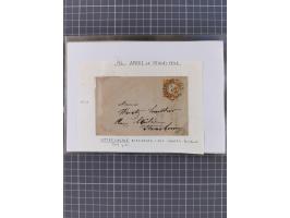 1870/84 (ca.), umfangreicher Bestand mit 64 Briefen, viele interessante Verwendungen, Schwerpunkt Postgeschichte 1870/71, dab