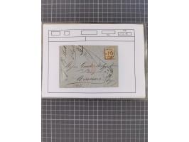 1870/84 (ca.), umfangreicher Bestand mit 64 Briefen, viele interessante Verwendungen, Schwerpunkt Postgeschichte 1870/71, dab