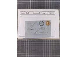 1870/84 (ca.), umfangreicher Bestand mit 64 Briefen, viele interessante Verwendungen, Schwerpunkt Postgeschichte 1870/71, dab