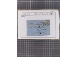 1870/84 (ca.), umfangreicher Bestand mit 64 Briefen, viele interessante Verwendungen, Schwerpunkt Postgeschichte 1870/71, dab