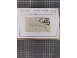 1870/84 (ca.), umfangreicher Bestand mit 64 Briefen, viele interessante Verwendungen, Schwerpunkt Postgeschichte 1870/71, dab