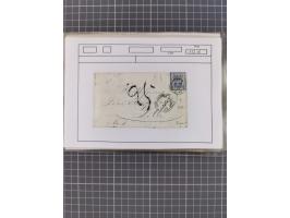 1870/84 (ca.), umfangreicher Bestand mit 64 Briefen, viele interessante Verwendungen, Schwerpunkt Postgeschichte 1870/71, dab