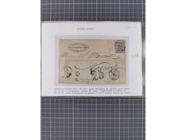 1870/84 (ca.), umfangreicher Bestand mit 64 Briefen, viele interessante Verwendungen, Schwerpunkt Postgeschichte 1870/71, dab