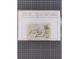1870/84 (ca.), umfangreicher Bestand mit 64 Briefen, viele interessante Verwendungen, Schwerpunkt Postgeschichte 1870/71, dab