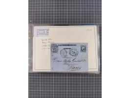 1870/72, interessanter Bestand mit über 70 Briefen, viele attraktive Verwendungen mit besseren Einzel- und Mehrfachfrankature