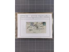 1870/72, interessanter Bestand mit über 70 Briefen, viele attraktive Verwendungen mit besseren Einzel- und Mehrfachfrankature