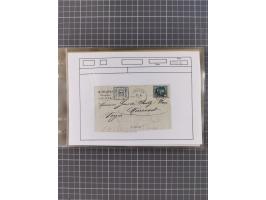 1870/72, interessanter Bestand mit über 70 Briefen, viele attraktive Verwendungen mit besseren Einzel- und Mehrfachfrankature