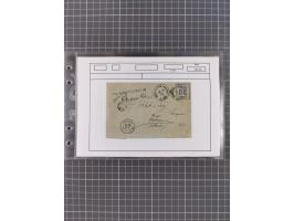 1870/72, interessanter Bestand mit über 70 Briefen, viele attraktive Verwendungen mit besseren Einzel- und Mehrfachfrankature