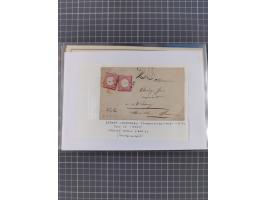 1870/72, interessanter Bestand mit über 70 Briefen, viele attraktive Verwendungen mit besseren Einzel- und Mehrfachfrankature