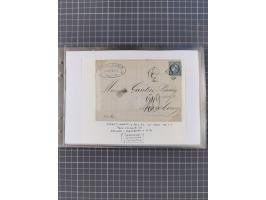 1870/72, interessanter Bestand mit über 70 Briefen, viele attraktive Verwendungen mit besseren Einzel- und Mehrfachfrankature