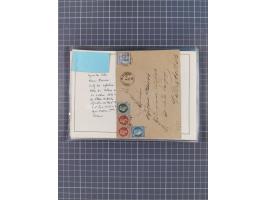 1870/72, reichhaltiger Bestand mit über 50 Briefen mit vielen besseren Einzel- und Mehrfachfrankaturen, Stempeln und weiteren