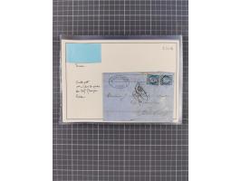 1870/72, reichhaltiger Bestand mit über 50 Briefen mit vielen besseren Einzel- und Mehrfachfrankaturen, Stempeln und weiteren