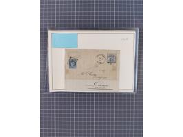 1870/72, reichhaltiger Bestand mit über 50 Briefen mit vielen besseren Einzel- und Mehrfachfrankaturen, Stempeln und weiteren