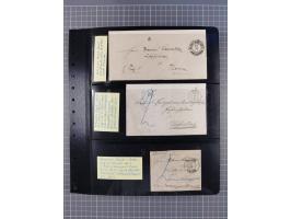 1830/67, kleine Sammlung mit Vorphila- und unfrankierten Briefen, Marken, frankierten Briefen, Ganzsachen, Postscheinen, etc.