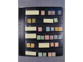 1830/67, kleine Sammlung mit Vorphila- und unfrankierten Briefen, Marken, frankierten Briefen, Ganzsachen, Postscheinen, etc.