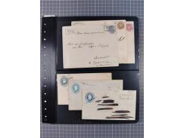 1830/67, kleine Sammlung mit Vorphila- und unfrankierten Briefen, Marken, frankierten Briefen, Ganzsachen, Postscheinen, etc.