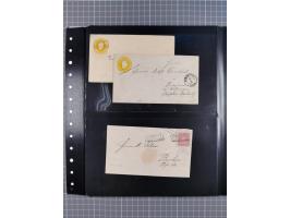 1830/67, kleine Sammlung mit Vorphila- und unfrankierten Briefen, Marken, frankierten Briefen, Ganzsachen, Postscheinen, etc.
