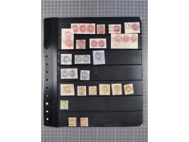 1830/67, kleine Sammlung mit Vorphila- und unfrankierten Briefen, Marken, frankierten Briefen, Ganzsachen, Postscheinen, etc.