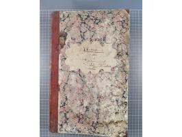 1870/71, Kassenbuch der Gemeinde Salz im Westerwald, darin eingebunden Quittungen, einige Briefe, Postscheine, etc.